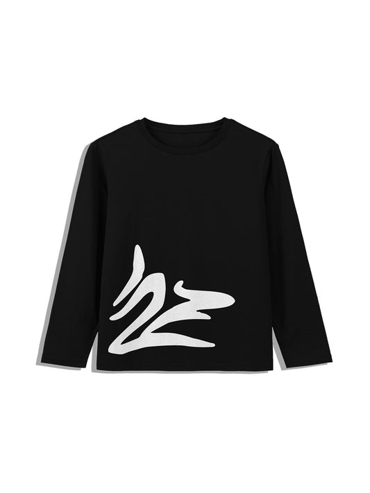 BLACK LONG SLEEVE T-SHIRT