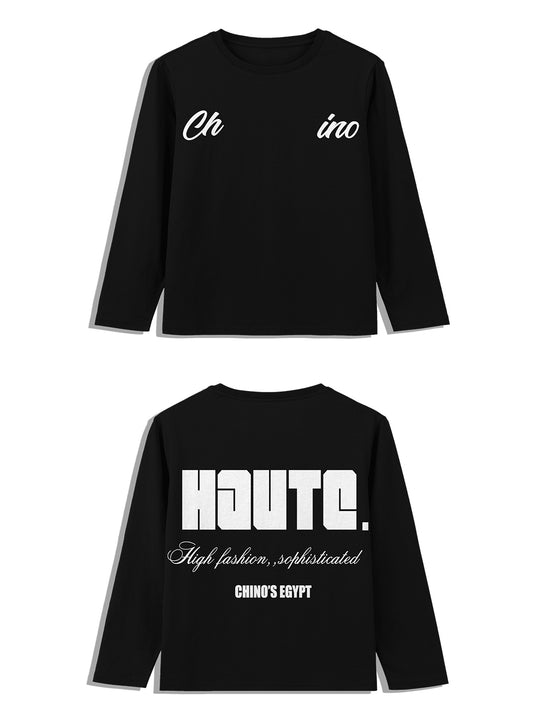 BLACK LONG SLEEVE T-SHIRT