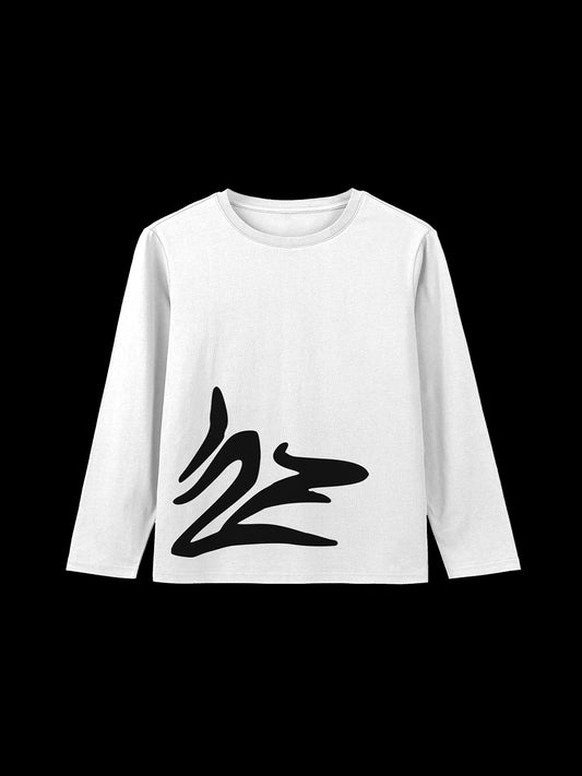 WHITE LONG SLEEVE T-SHIRT