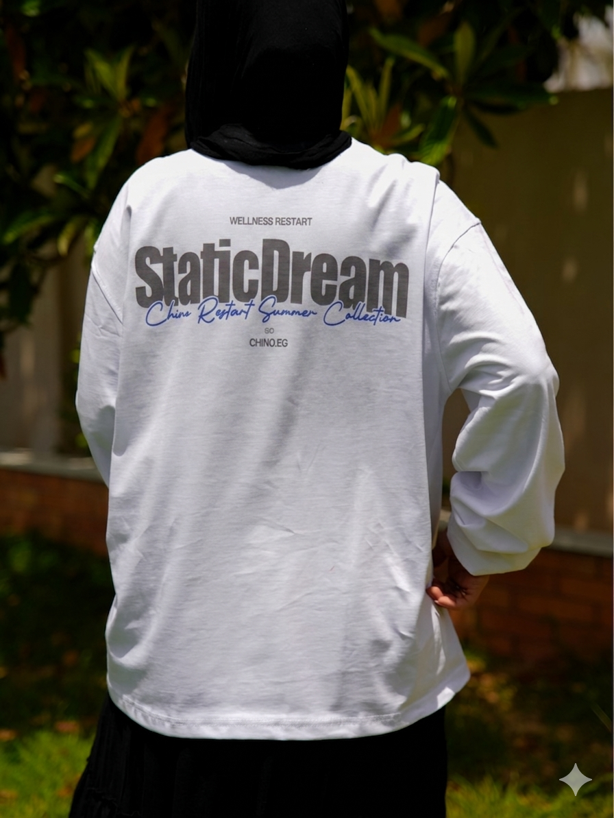 WHITE LONG SLEEVE T-SHIRT