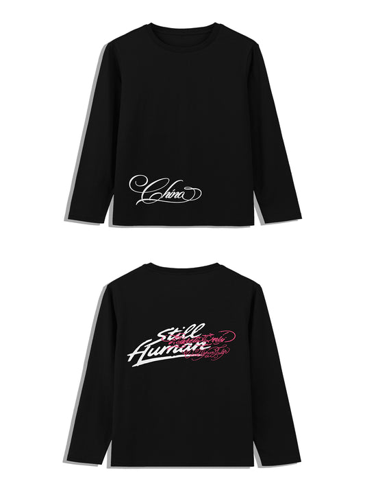 BLACK LONG SLEEVE T-SHIRT
