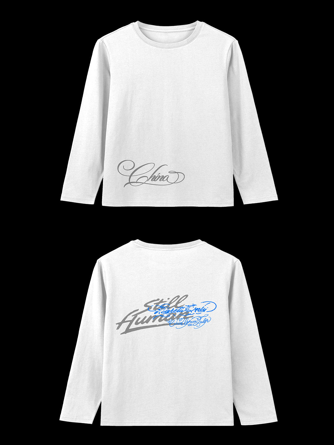 WHITE LONG SLEEVE T-SHIRT